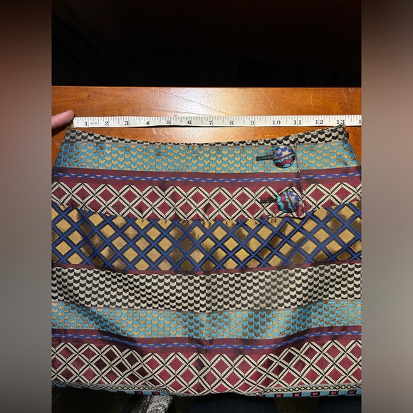 Maeve Anthropologie Audra Jacquard Geometric Skirt Size 2 NWOT - Picture 9 of 12